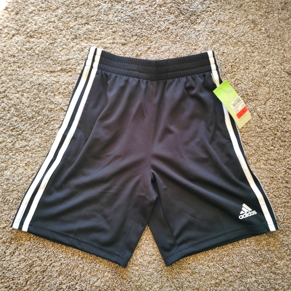 Adidas NWT Black Athletic M (10-12) Shorts! - Picture 2 of 6
